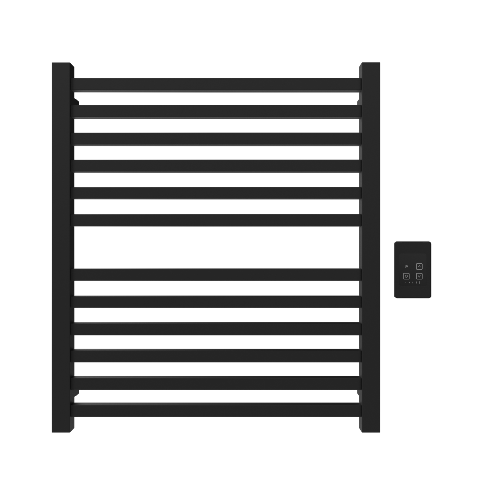 Quadro Q2932 Toallero Calefactor Cableado en Níquel Satinado