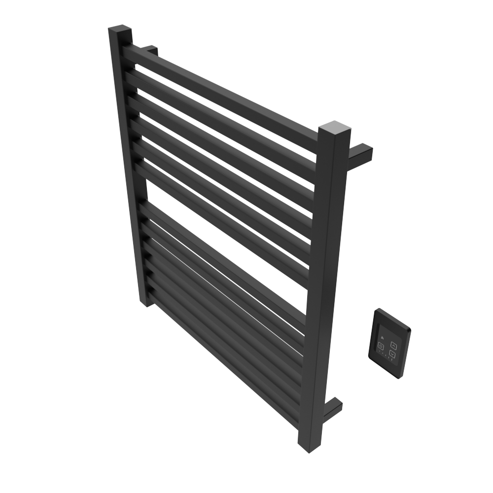Quadro Q2932 Toallero Calefactor Cableado en Níquel Satinado