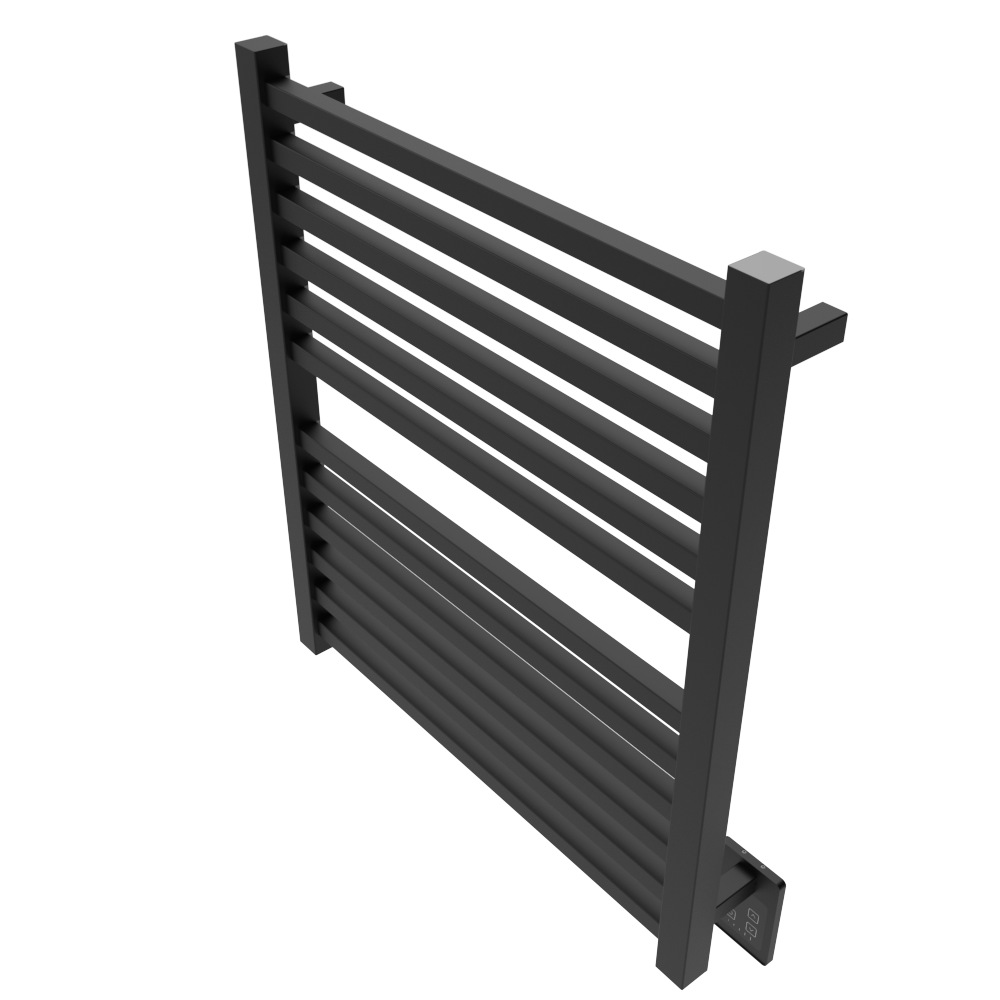 Quadro Q2932 Toallero Calefactor Cableado en Níquel Satinado