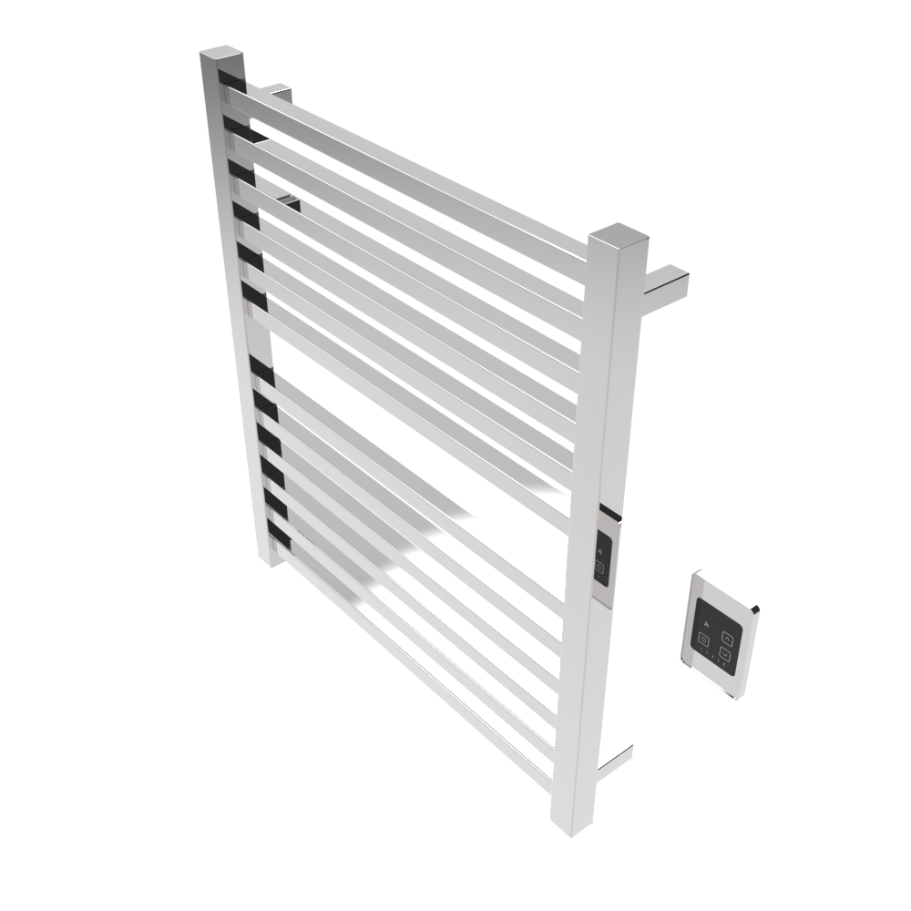Quadro Q2932 Toallero Calefactor Cableado en Níquel Satinado