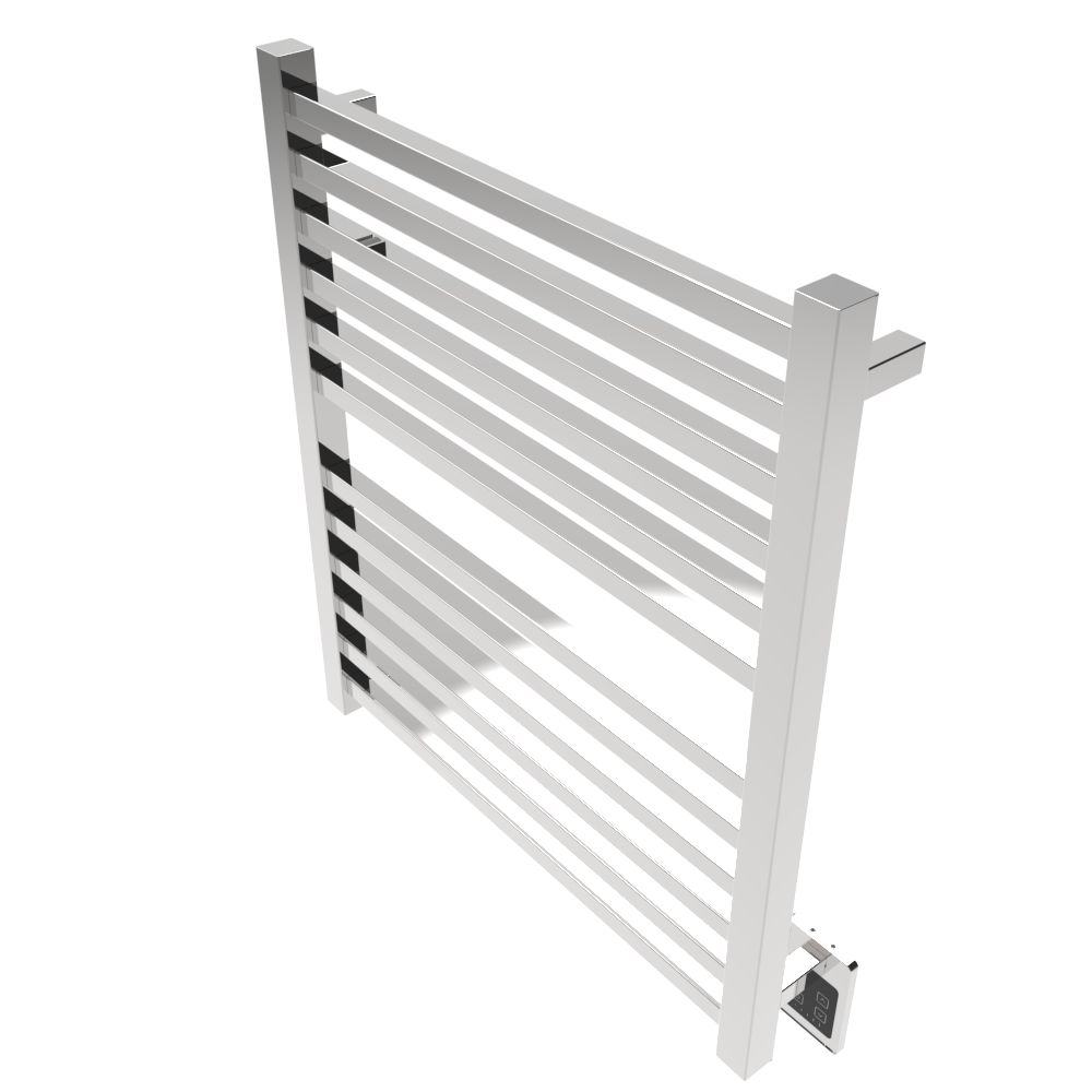 Quadro Q2932 Toallero Calefactor Cableado en Níquel Satinado