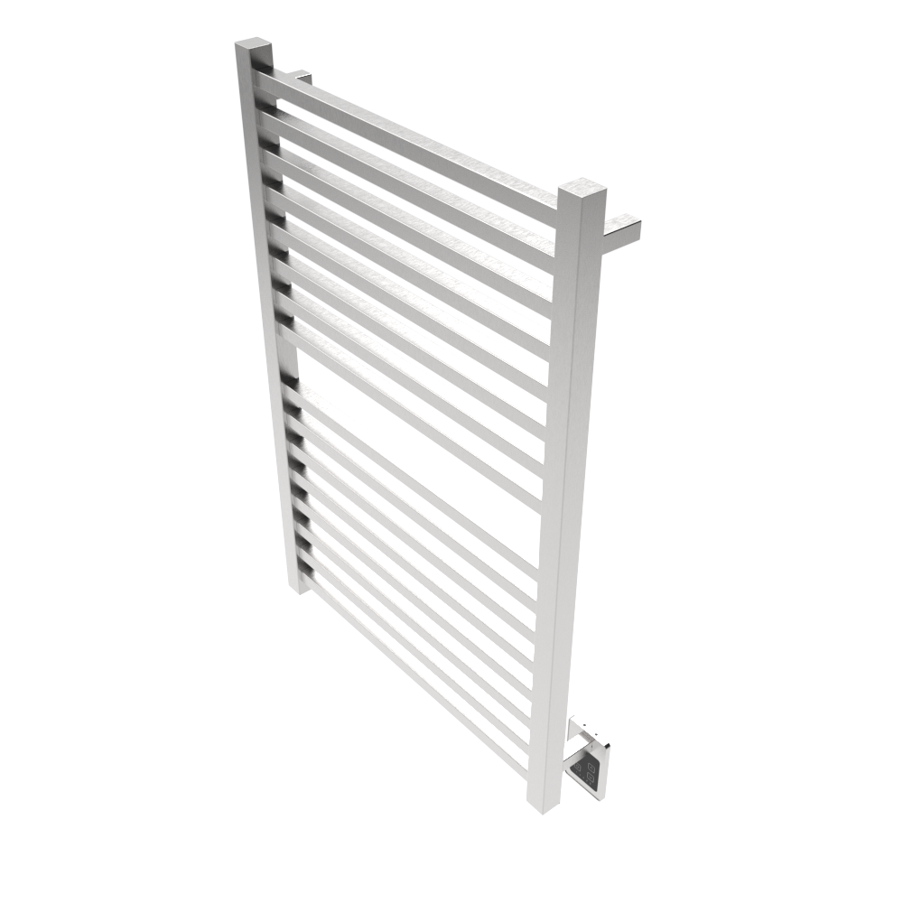 Quadro Q2942 Toallero Calefactor Cableado en Níquel Satinado