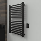 Quadro Q2942 Toallero Calefactor Cableado en Níquel Satinado