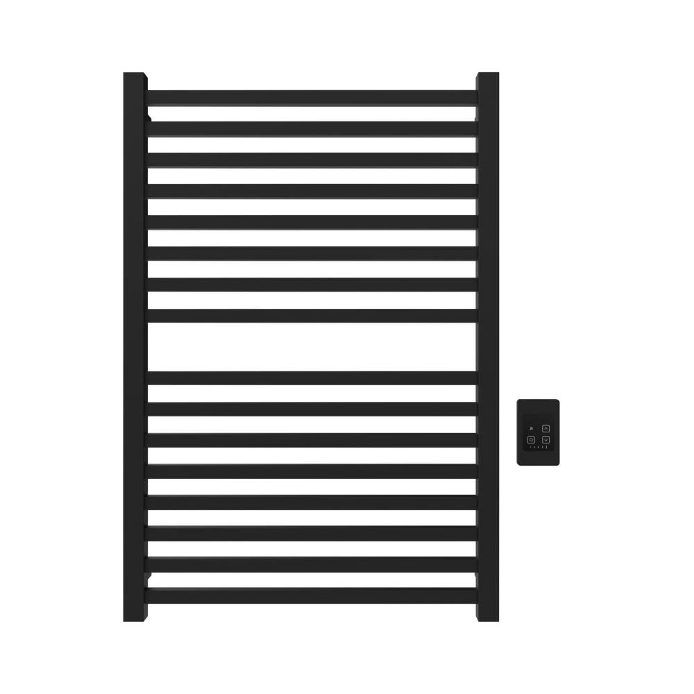 Quadro Q2942 Toallero Calefactor Cableado en Níquel Satinado