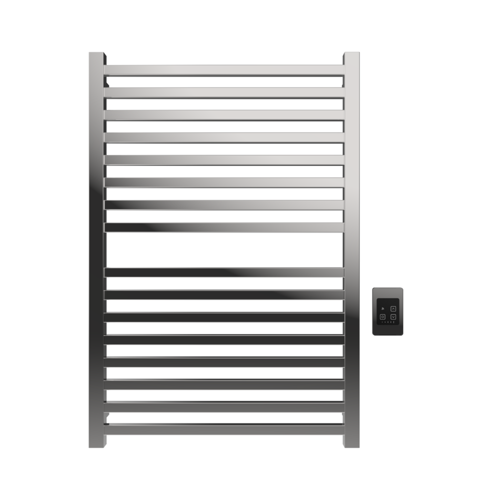 Quadro Q2942 Toallero Calefactor Cableado en Níquel Satinado