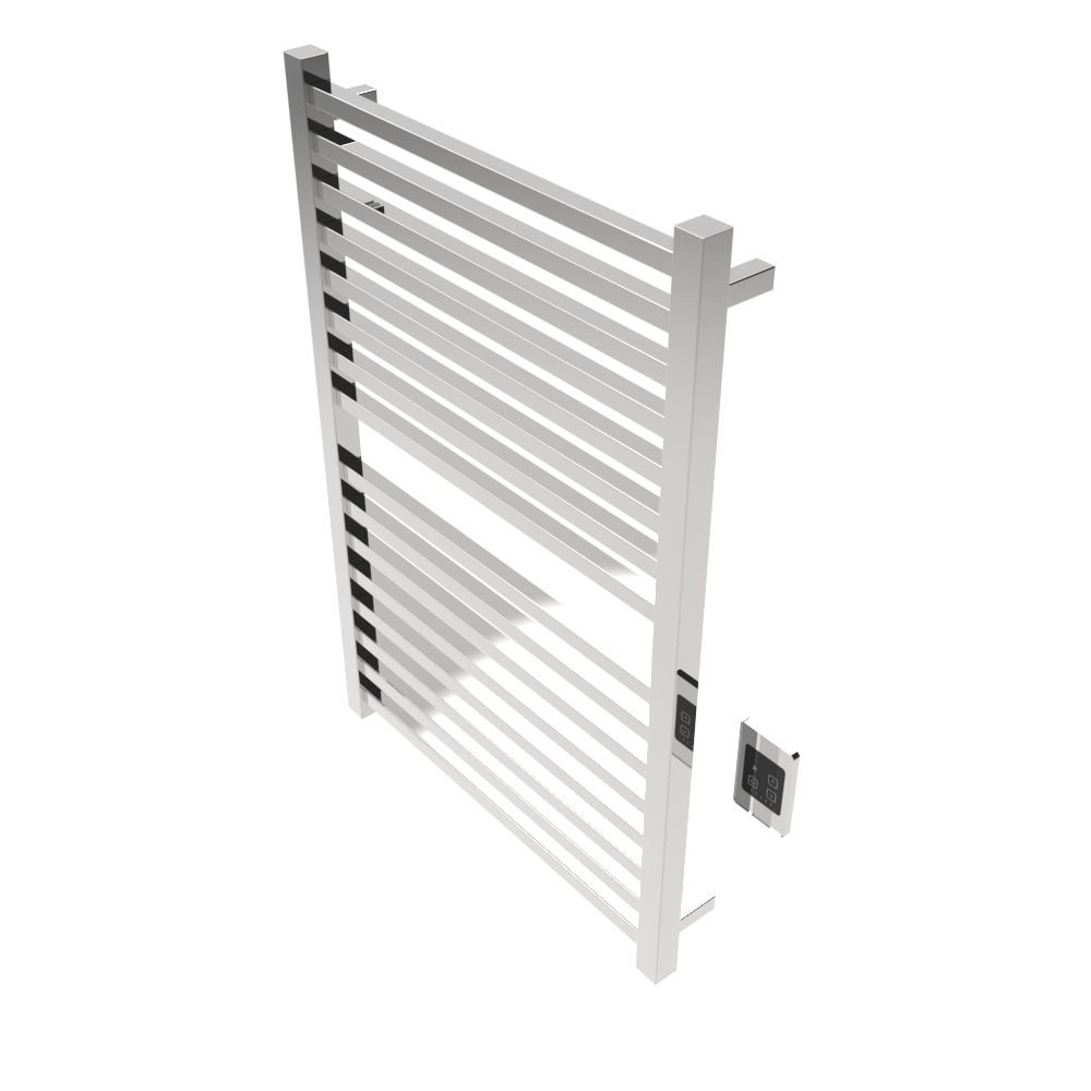Quadro Q2942 Toallero Calefactor Cableado en Níquel Satinado