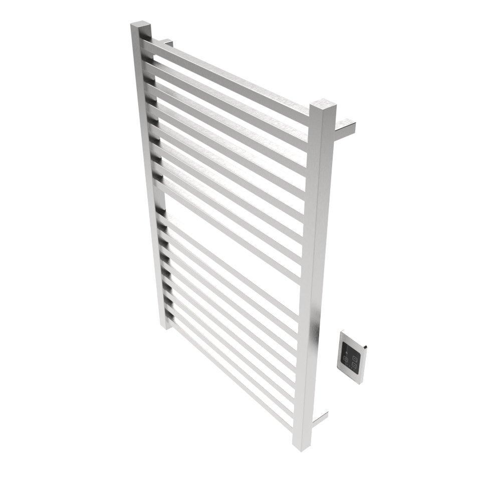 Quadro Q2942 Toallero Calefactor Cableado en Níquel Satinado