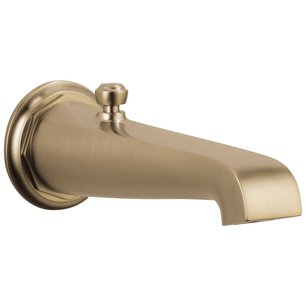 Brizo Rook Surtidor de Tina con Desviador — Oro Luxe