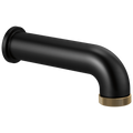 Brizo Litze Surtidor de Tina con Desviador — Negro Mate / Oro Luxe