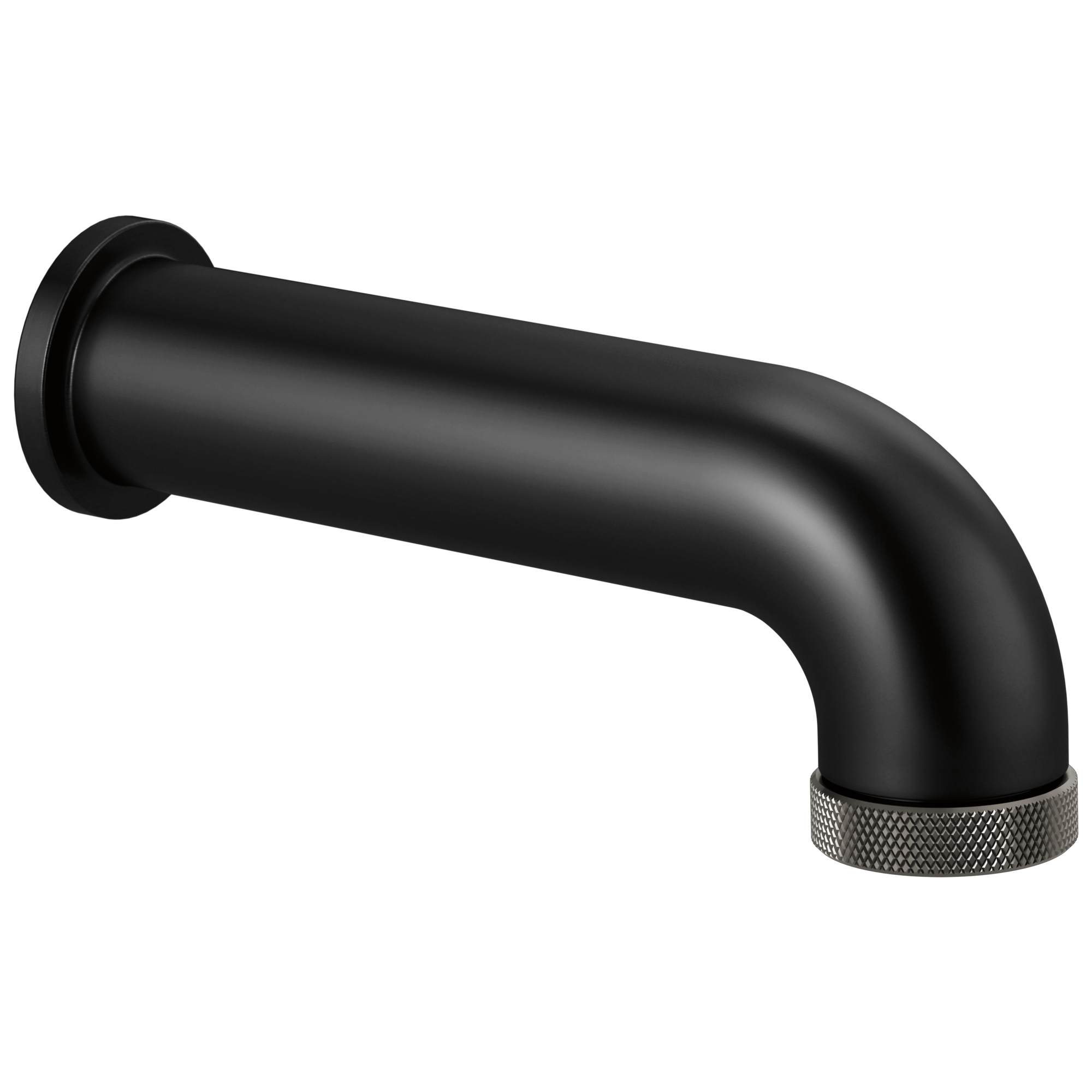 Brizo Litze Surtidor de Tina con Desviador — Negro Mate / Acero Luxe