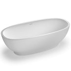 Ruvati Viola — Bañera Independiente Ovalada de 69" en epiStone — Blanco Mate — ambientación 1