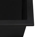 Ruvati epiGranite — Tarja de Bar / Prep de 16 x 20 pulg en Granito Compuesto — Negro Medianoche — 2