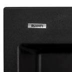Ruvati epiGranite — Tarja de Cocina de 23 x 20 pulg en Granito Compuesto — Negro Medianoche — 4