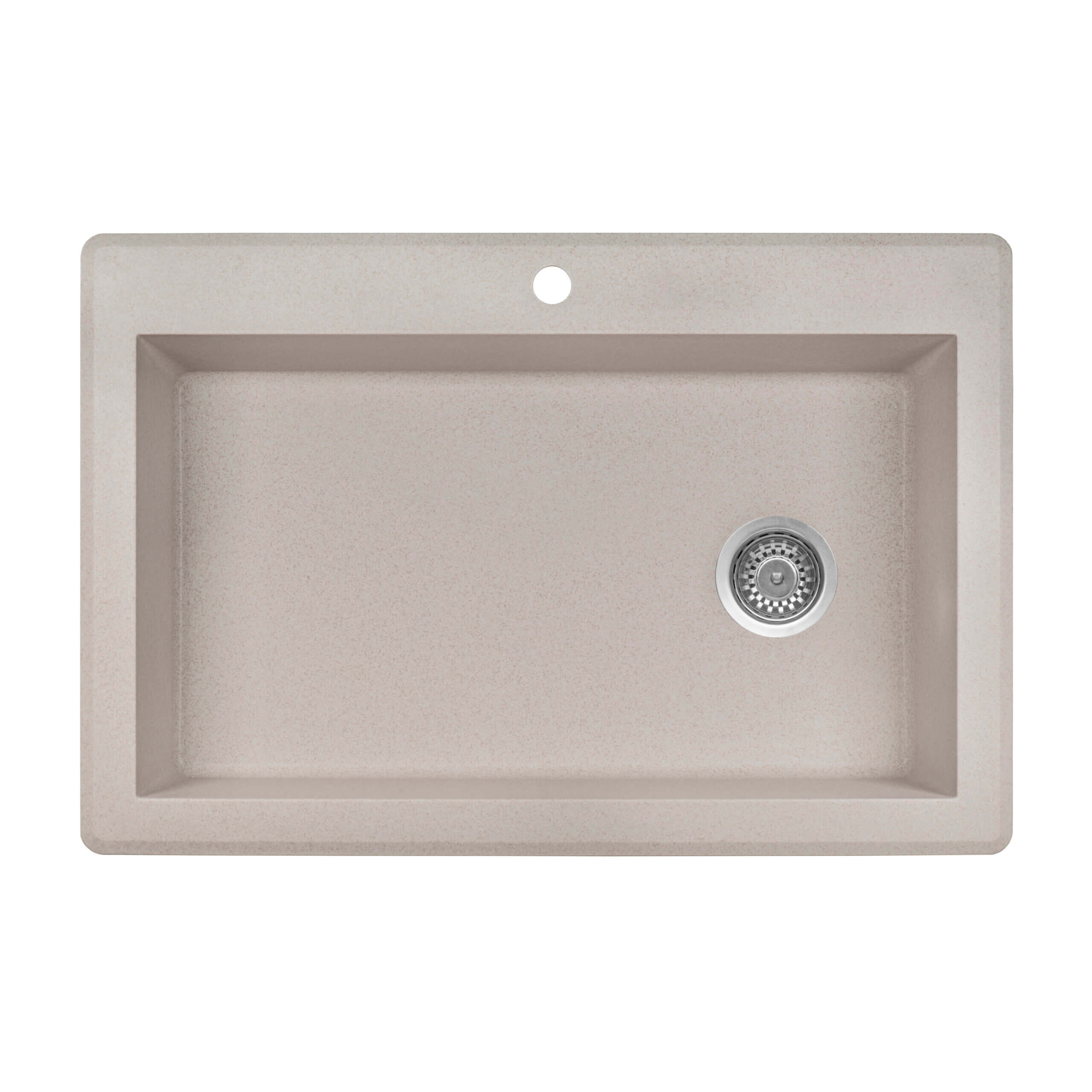 Ruvati epiGranite — Tarja de Cocina de 33 x 22 pulg en Granito Compuesto — Arena Caribe — 3