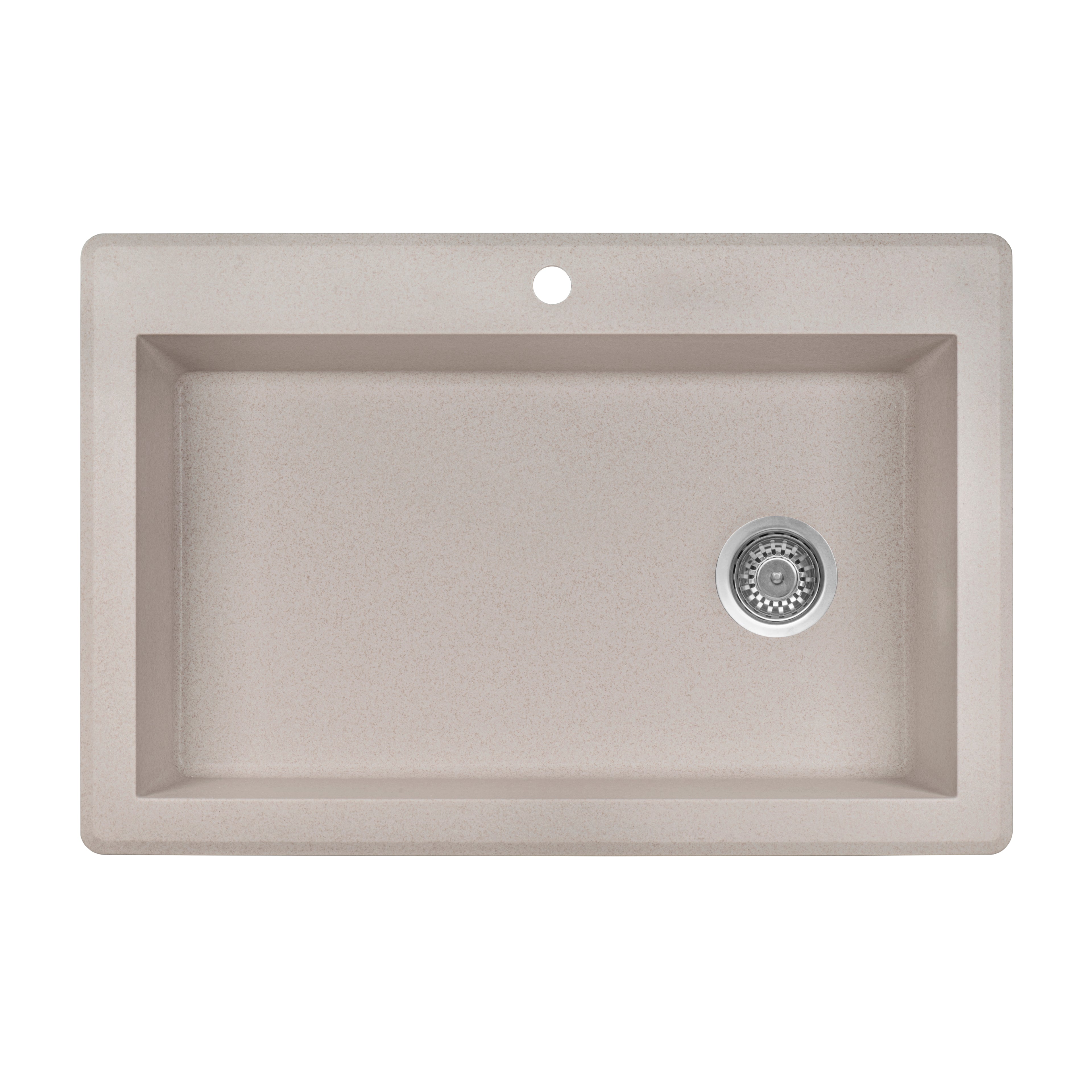 Ruvati epiGranite — Tarja de Cocina de 33 x 22 pulg en Granito Compuesto — Arena Caribe — 2