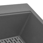 Ruvati epiGranite — Tarja de Cocina de 33 x 22 pulg en Granito Compuesto — Gris Urbano — 3