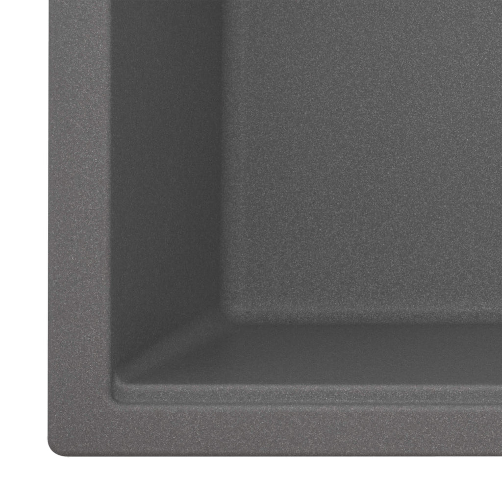 Ruvati epiGranite — Tarja de Cocina de 33 x 22 pulg en Granito Compuesto — Gris Urbano — 1