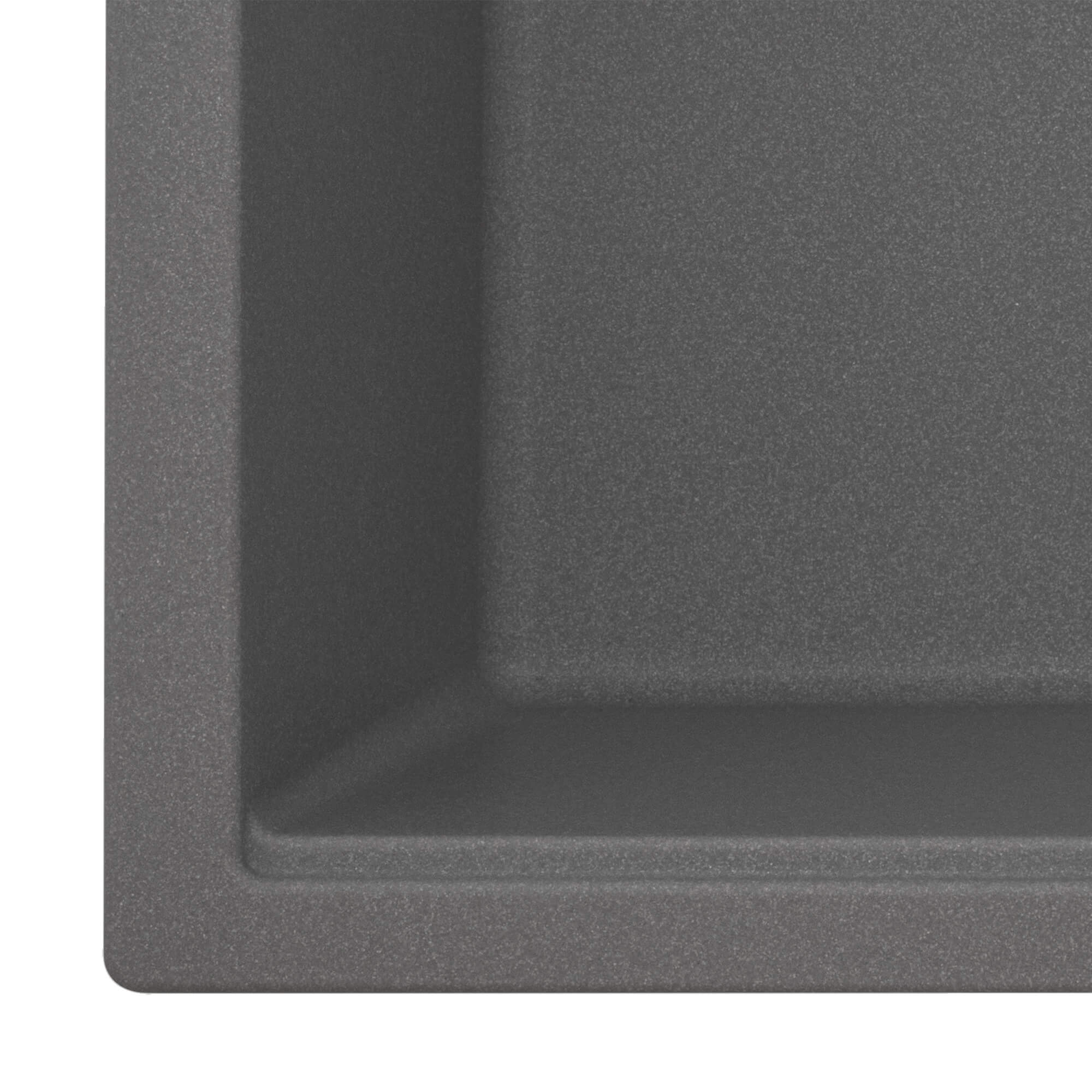 Ruvati epiGranite — Tarja de Cocina de 33 x 22 pulg en Granito Compuesto — Gris Urbano — 1