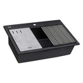 Ruvati epiStage — Tarja Workstation de Cocina en Granito Compuesto — Negro Mate