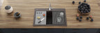 Ruvati epiStage — Tarja Workstation de Cocina en Granito Compuesto — Espresso — 2