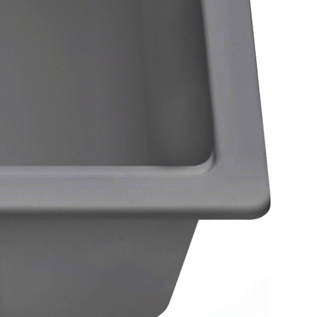 Ruvati epiStage — Tarja Workstation de Cocina en Granito Compuesto — Gris Urbano — 4