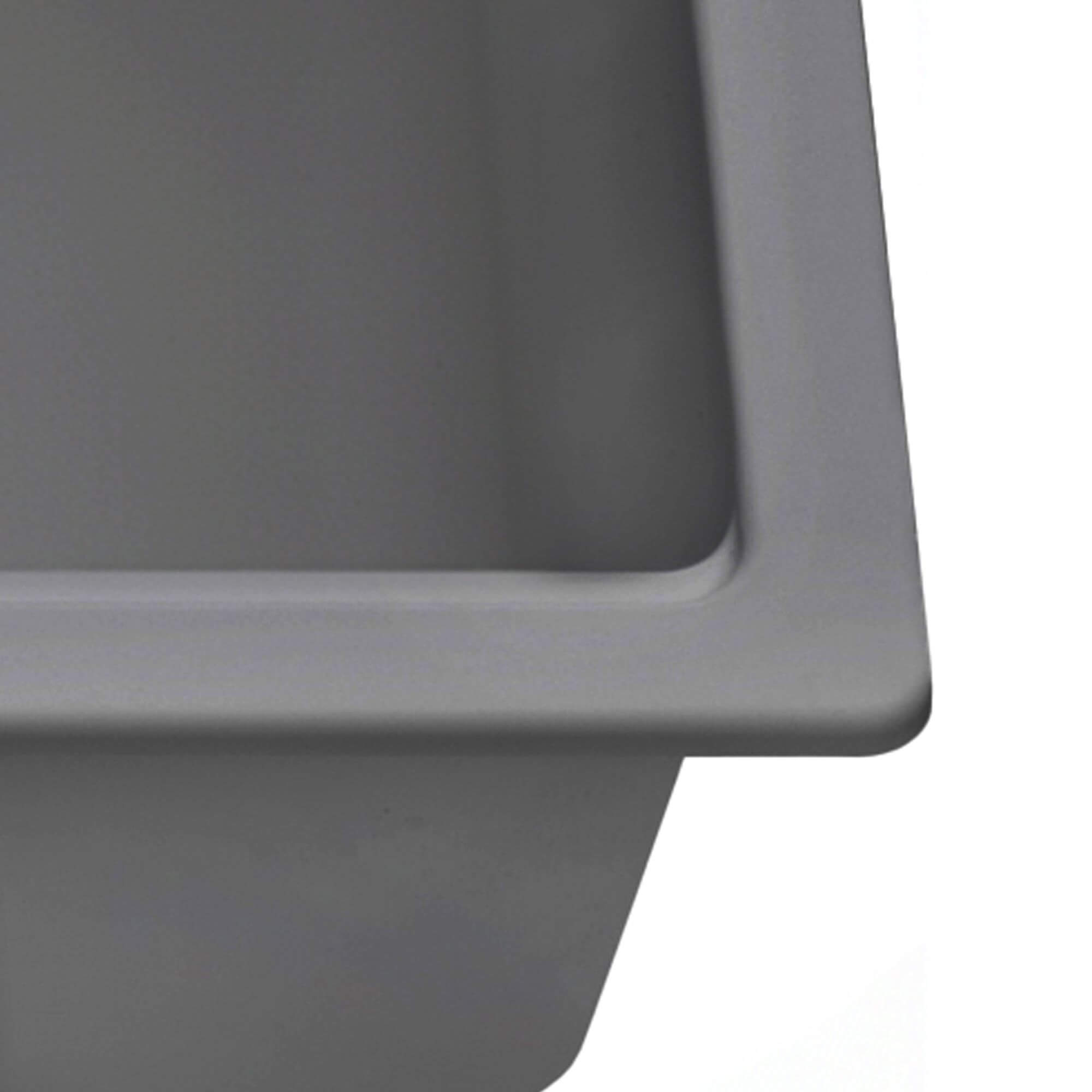 Ruvati epiStage — Tarja Workstation de Cocina en Granito Compuesto — Gris Urbano — 4