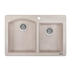 Ruvati epiGranite — Tarja de Cocina de 33 x 22 pulg en Granito Compuesto — Arena Caribe — 2