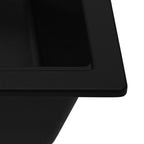 Ruvati epiGranite — Tarja de Cocina de 33 x 22 pulg en Granito Compuesto — Negro Medianoche — 2