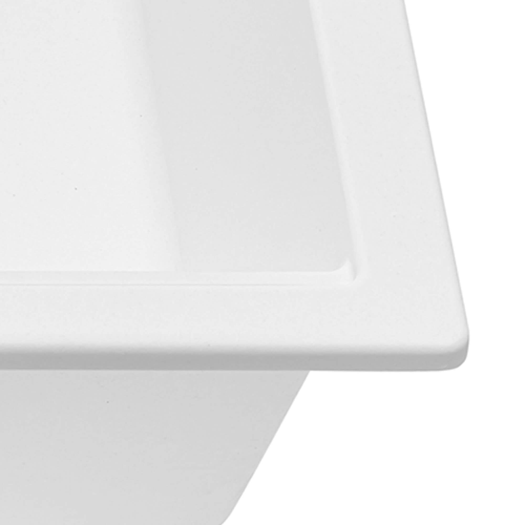 Ruvati epiCube — Tarja de Bar / Prep en Granito Compuesto — Blanco Ártico — 3