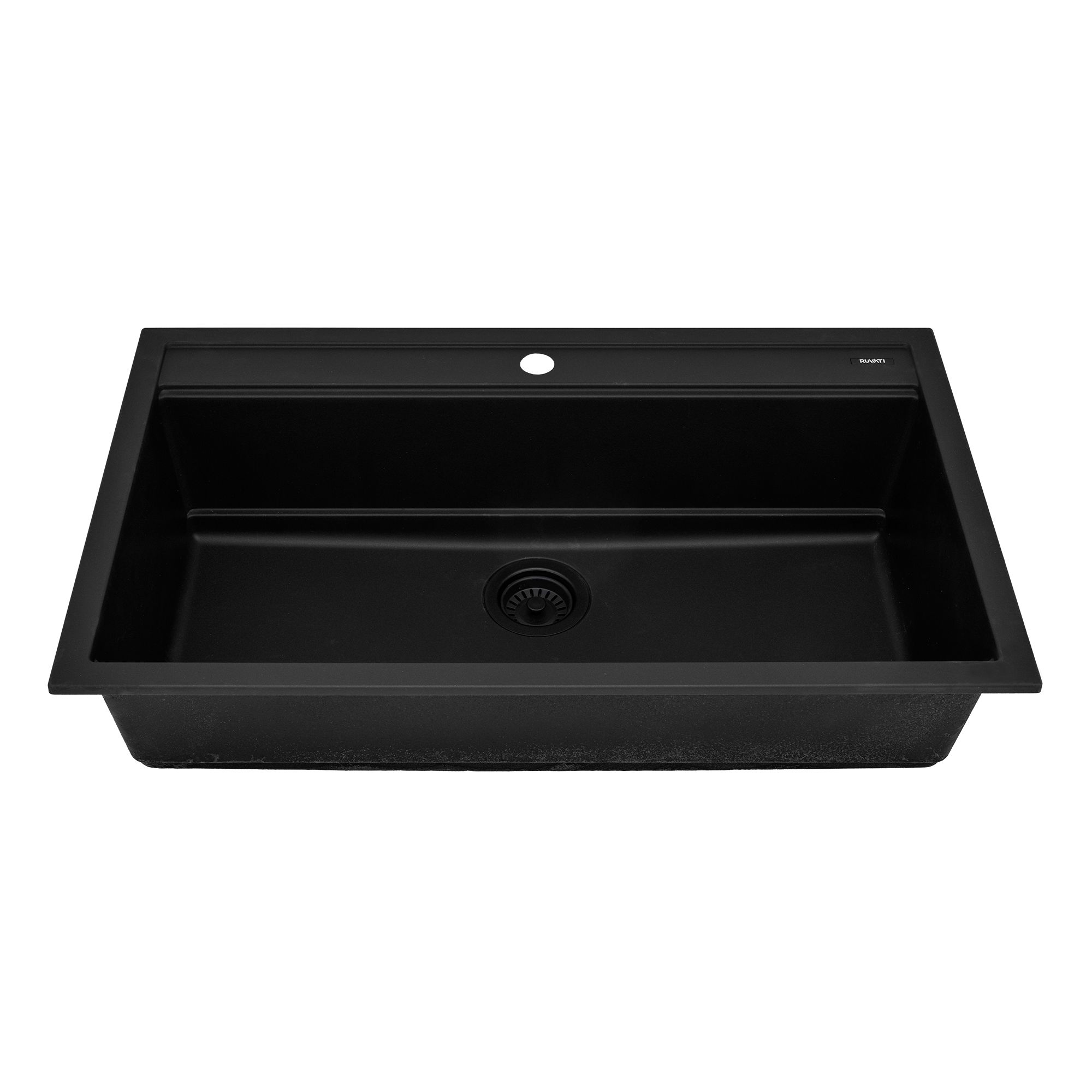 Ruvati epiCube — Tarja Workstation de Cocina en Granito Compuesto — Negro Mate — 2