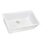 Ruvati epiGranite — Tarja de Cocina de 27 x 18 pulg en Granito Compuesto — Blanco Ártico — 1