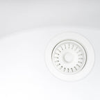 Ruvati epiGranite — Tarja de Cocina de 27 x 18 pulg en Granito Compuesto — Blanco Ártico — 4