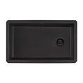 Ruvati epiGranite — Tarja de Cocina de 31 x 19 pulg en Granito Compuesto — Negro Medianoche