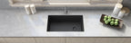 Ruvati epiGranite — Tarja de Cocina de 31 x 19 pulg en Granito Compuesto — Negro Medianoche — 1
