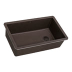 Ruvati epiGranite — Tarja de Cocina de 31 x 19 pulg en Granito Compuesto — Espresso — 4