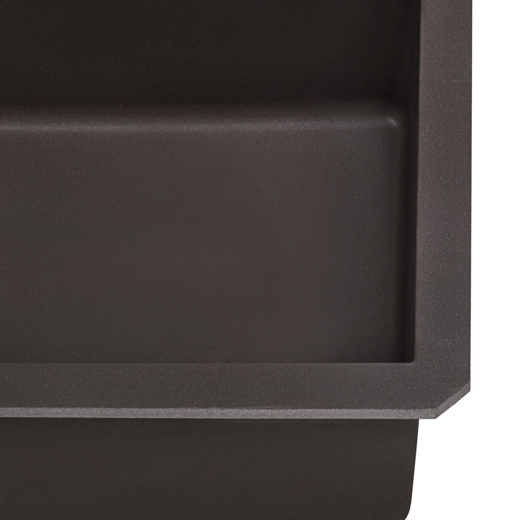 Ruvati epiGranite — Tarja de Cocina de 31 x 19 pulg en Granito Compuesto — Espresso — 1