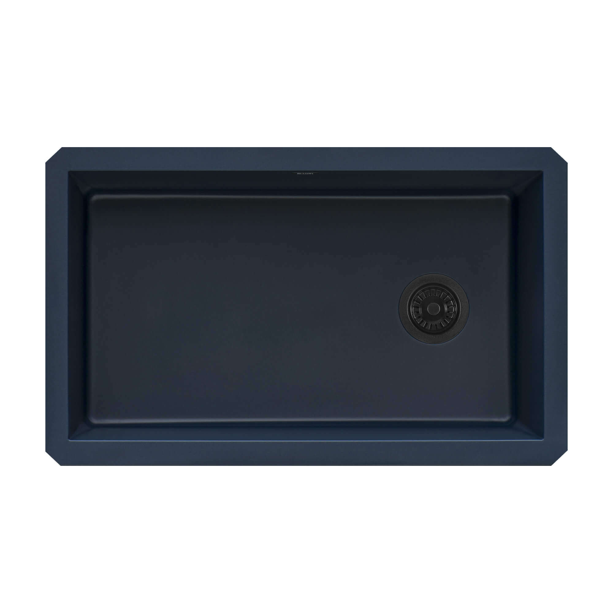 Ruvati epiGranite — Tarja de Cocina de 31 x 19 pulg en Granito Compuesto — Azul Catalina