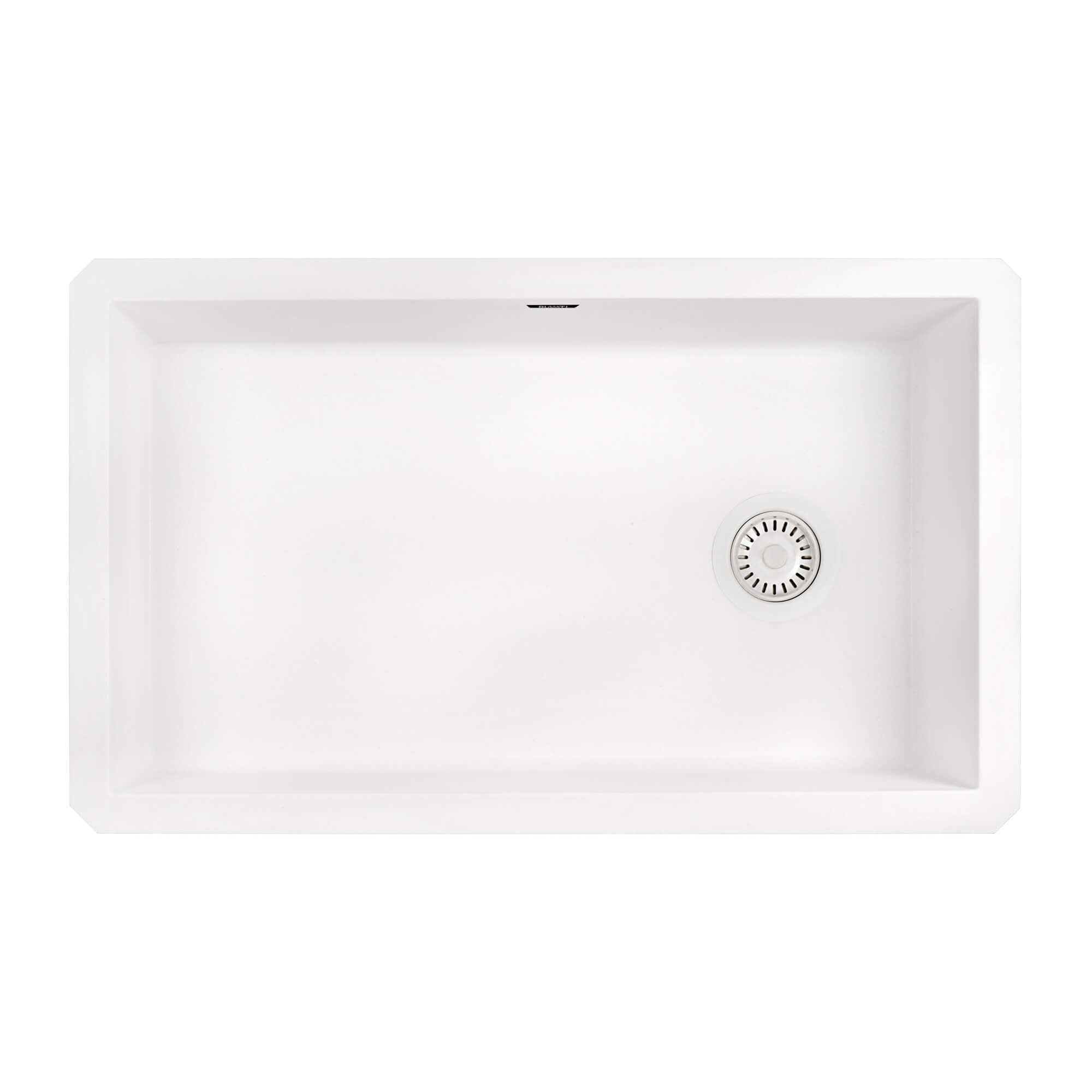Ruvati epiGranite — Tarja de Cocina de 31 x 19 pulg en Granito Compuesto — Blanco Ártico