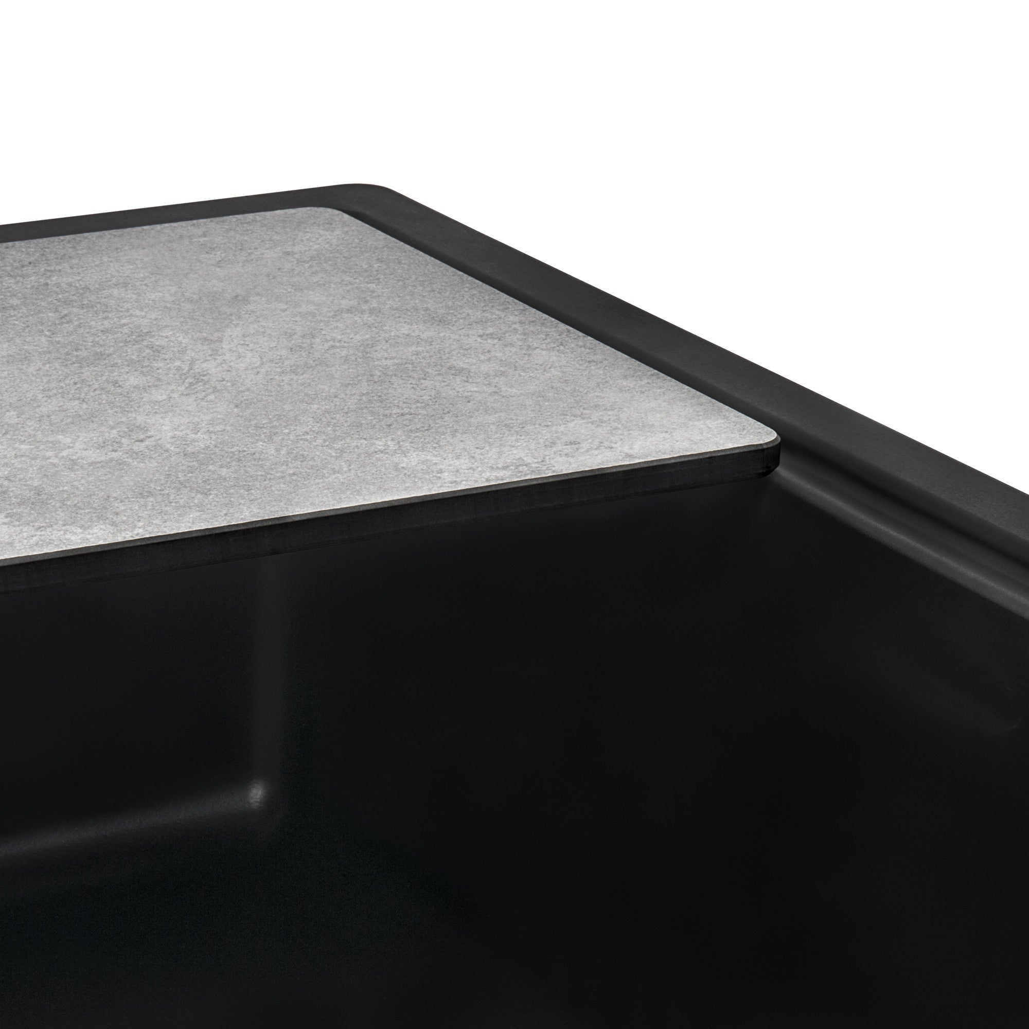 Ruvati epiStage — Tarja Workstation de Cocina en Granito Compuesto — Café — 3