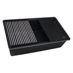 Ruvati epiStage — Tarja Workstation de Cocina en Granito Compuesto — Negro Mate