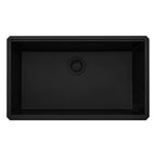 Ruvati epiStage — Tarja Workstation de Cocina en Granito Compuesto — Negro Mate — 1