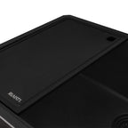 Ruvati epiStage — Tarja Workstation de Cocina en Granito Compuesto — Negro Mate — 4