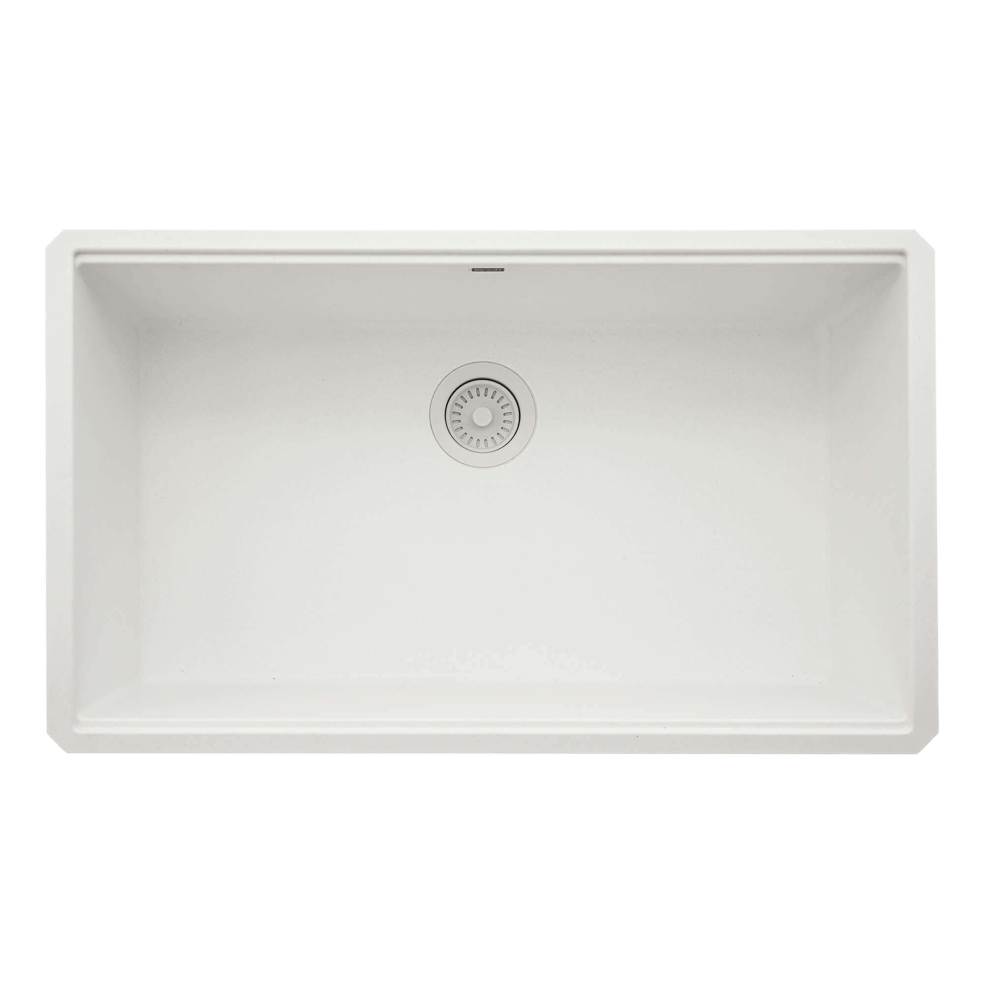 Ruvati epiStage — Tarja Workstation de Cocina en Granito Compuesto — Blanco Ártico