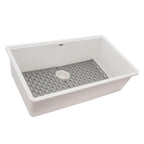 Ruvati epiStage — Tarja Workstation de Cocina en Granito Compuesto — Blanco Ártico — 3