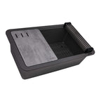 Ruvati epiStage — Tarja Workstation de Cocina en Granito Compuesto — Gris Urbano