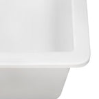 Ruvati epiGranite — Tarja de Cocina de 33 x 19 pulg en Granito Compuesto — Blanco Ártico — 2