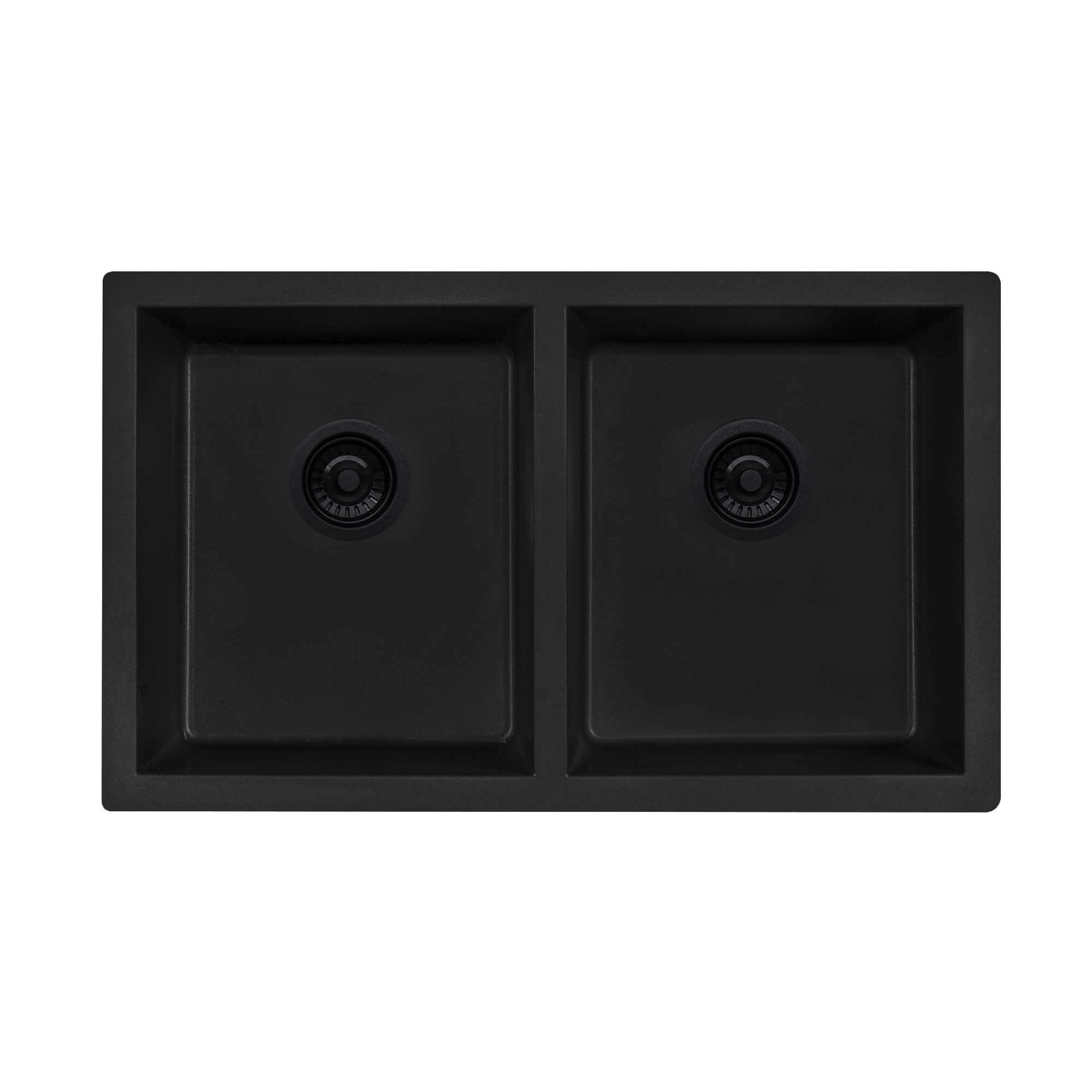 Ruvati epiGranite — Tarja de Cocina de 32 x 19 pulg en Granito Compuesto — Negro Medianoche