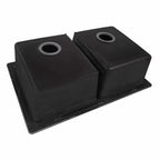 Ruvati epiGranite — Tarja de Cocina de 32 x 19 pulg en Granito Compuesto — Negro Medianoche — 3