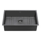 Ruvati Terraza — Tarja de Cocina en Acero Inoxidable — Negro Gunmetal — 1