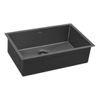Ruvati Terraza — Tarja de Cocina en Acero Inoxidable — Negro Gunmetal — 2
